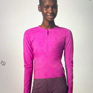 Lululemon reykur long sleeve top in fuscia